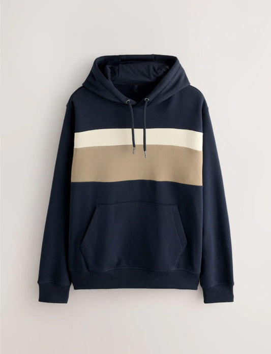Navy Color Block Hoodie – Stylish Streetwear Essential | ChooseFirstIndustry