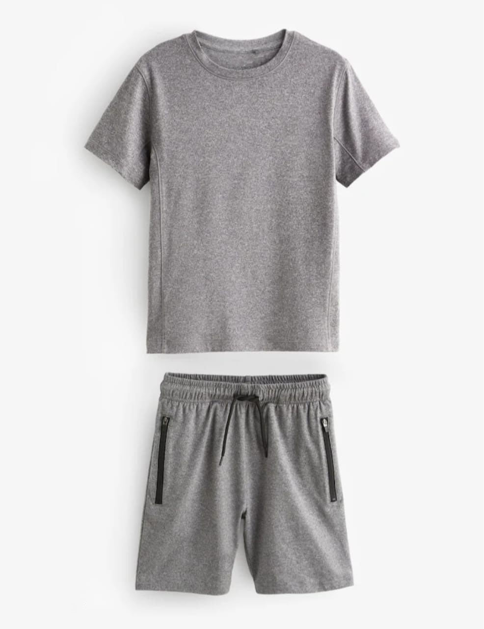 Men's Gray Athletic T-Shirt and Shorts Set | Performance Sportswear Co-ord