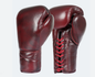 Choose First Industry Heritage Luxe Lace-Up Boxing Gloves - Vintage Burgundy Leather for Elite Performance