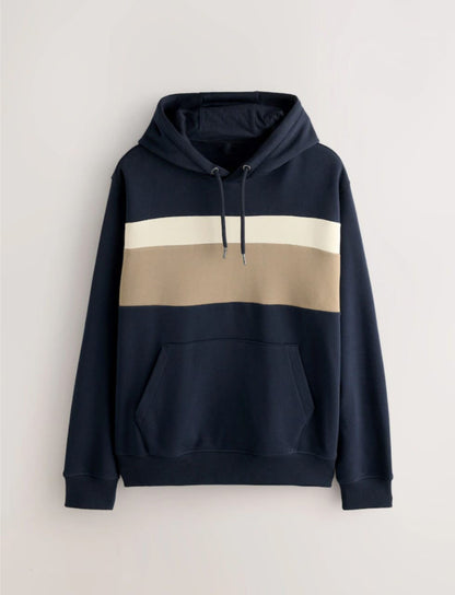 Navy Color Block Hoodie – Stylish Streetwear Essential | ChooseFirstIndustry