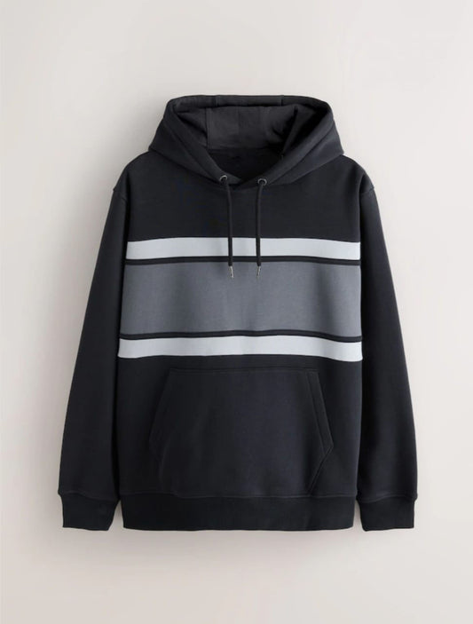 Men’s Striped Color-Block Hoodie – Street Essential by ChooseFirstIndustry