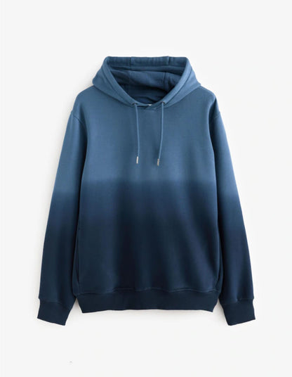 Men's Gradient Blue Ombre Hoodie – Cozy Streetwear by ChooseFirstIndustry