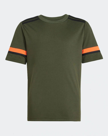 choosefirstindustry Olive & Neon Stripe Sports T-Shirt