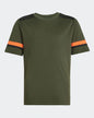 choosefirstindustry Olive & Neon Stripe Sports T-Shirt