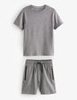 Men's Gray Athletic T-Shirt and Shorts Set | Performance Sportswear Co-ord