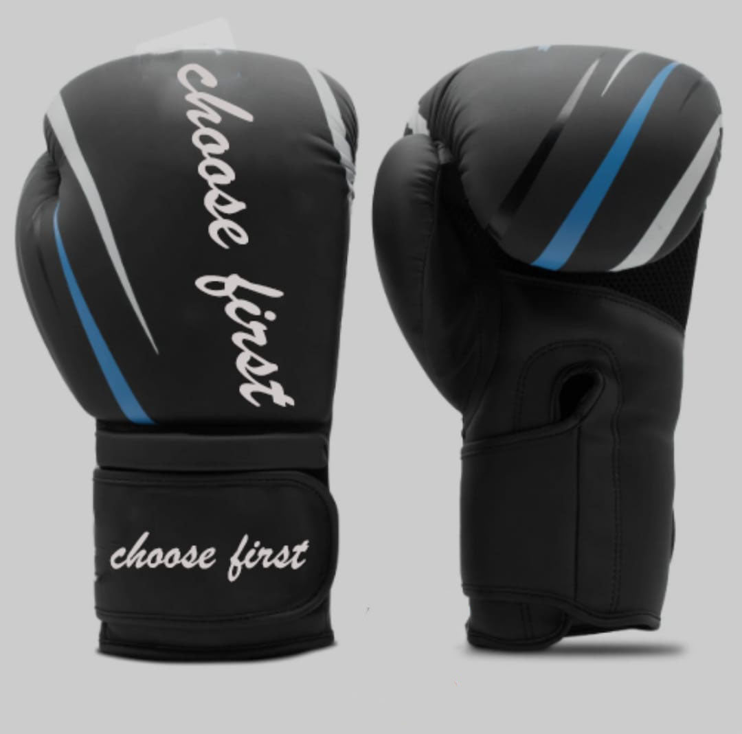 Choose First Industry PRO Striker Boxing Gloves - Blue Flash Edition - Optimal Protection & Comfort